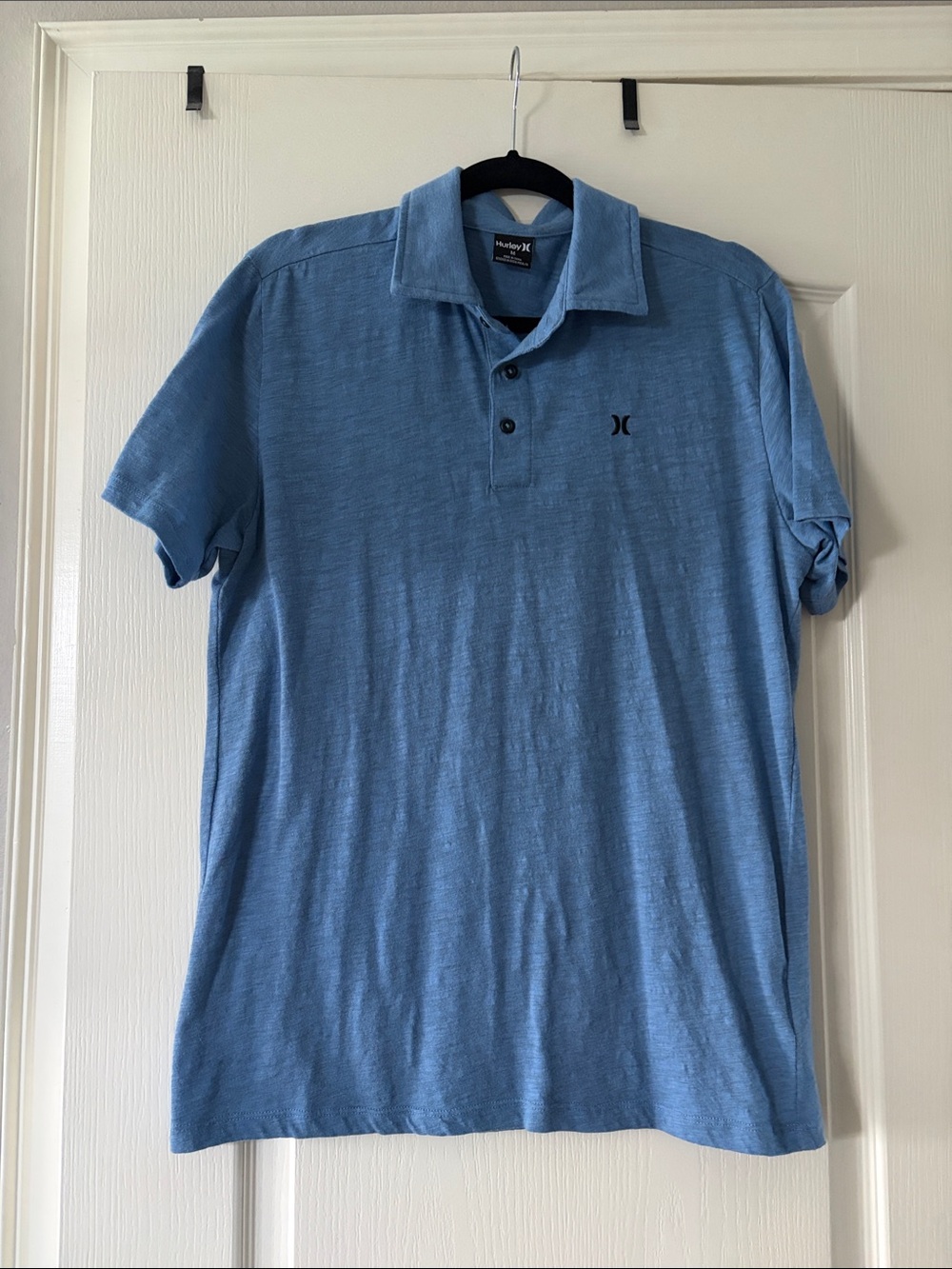 Hurley Sky Blue Men’s Polo with Subtle Chest Logo